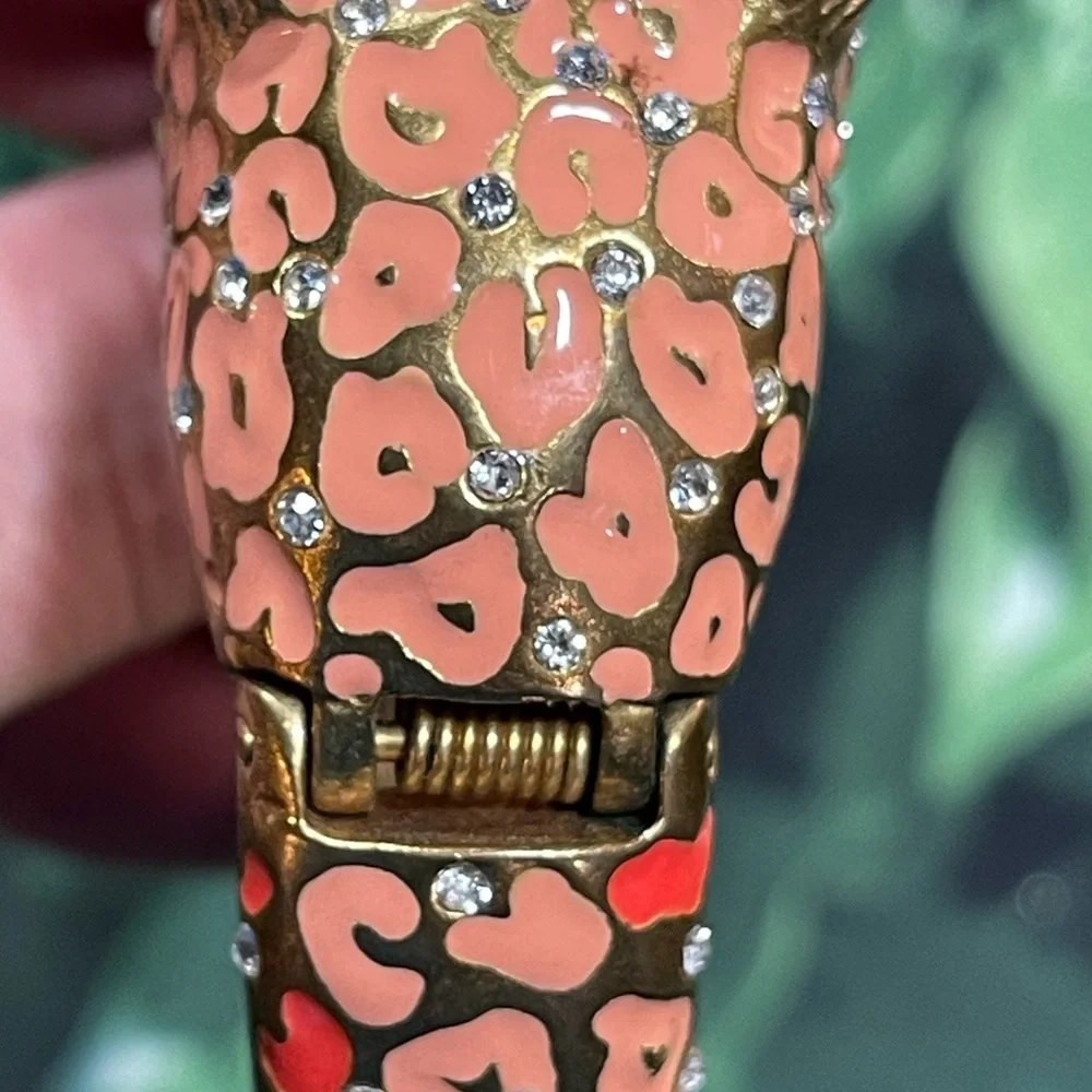 J Crew Cat Leopard Enamel Bracelet - Picture 5 of 7